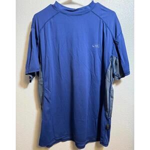 Men's NRS Tech Shirt. Blue & Grey - Size XL